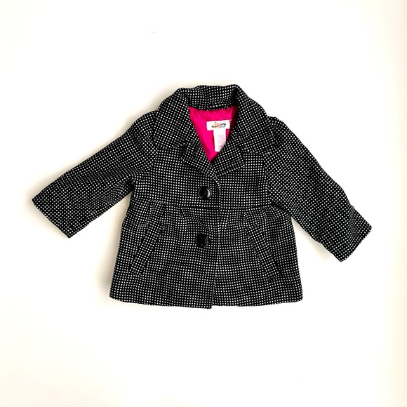 Circo Girls Mini Dot Print Coat Size 12 Months - Picture 1 of 4